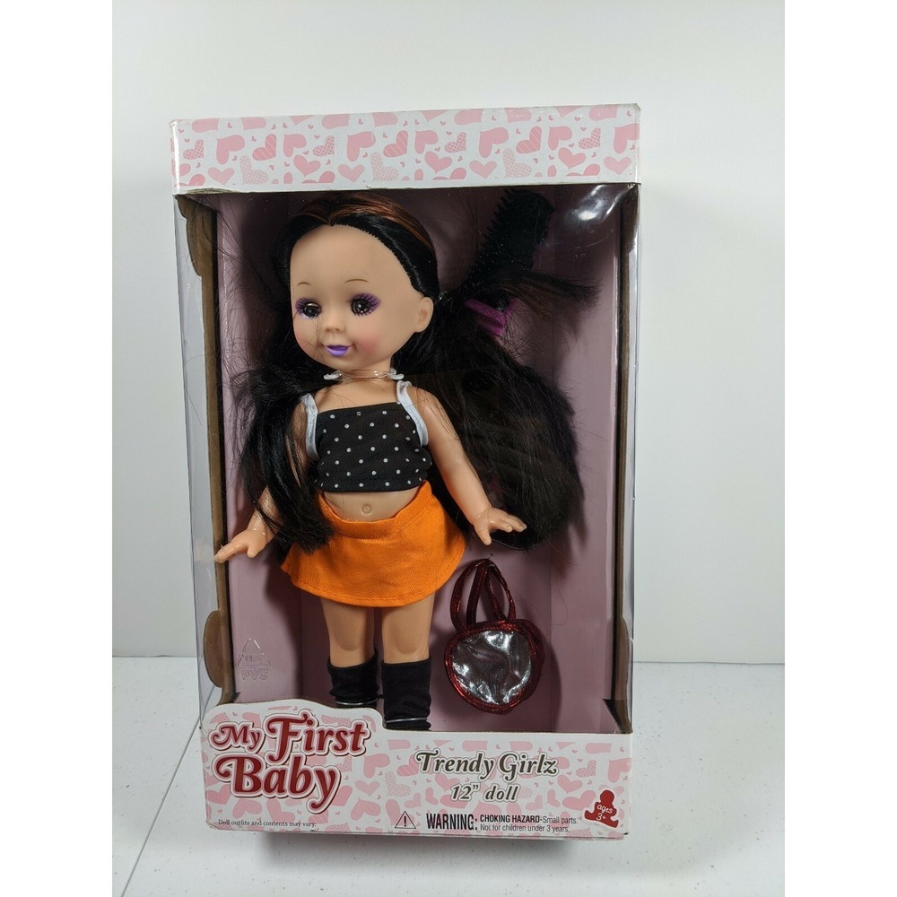 MY FIRST BABY TRENDY GIRLZ 12" DOLL NIB Collectable Gift